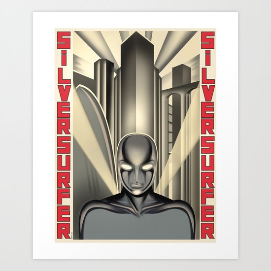 Vintage Heroes - Silver Surfer Art Print