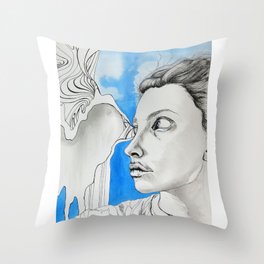 i cry because infinity Throw Pillow