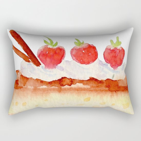 Cheese Cake Rectangular Pillow