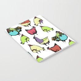 Hens on white Notebook