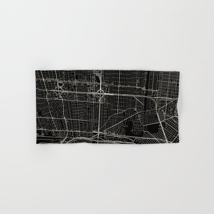 Metairie, USA - City Map Hand & Bath Towel