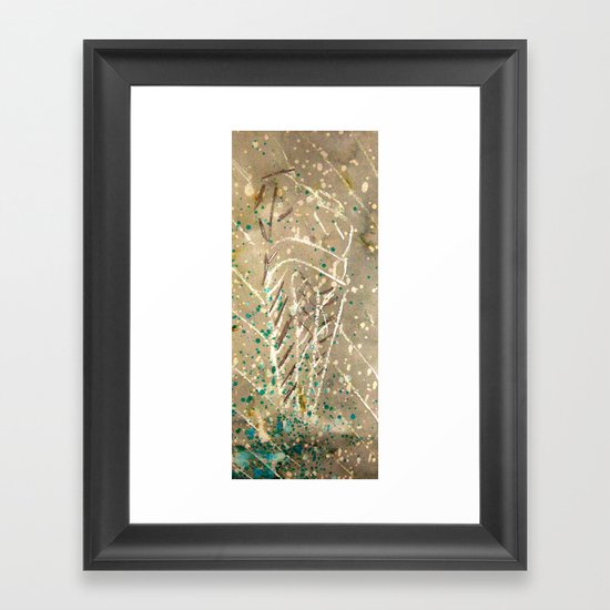 ice cream and the Beach Framed Art Print