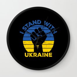 I Stand With Ukraine Wall Clock