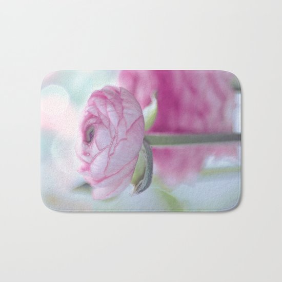 Tender flower (ranunculus) Bath Mat