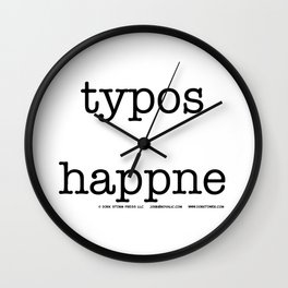 Typos Happne Wall Clock
