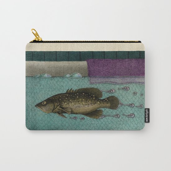 A Trail of Bubbles Carry-All Pouch