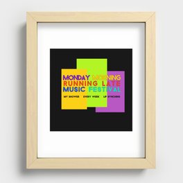 Monday Music Festival Recessed Framed Print