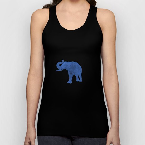 Watercolor Flowers & Elephants II Unisex Tank Top
