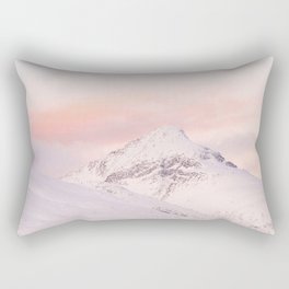 Sunset in the Mountains Photo | Pastel Color Clouds in Norway Art Print | Scandinavia Outdoors Travel Photography Rectangular Pillow