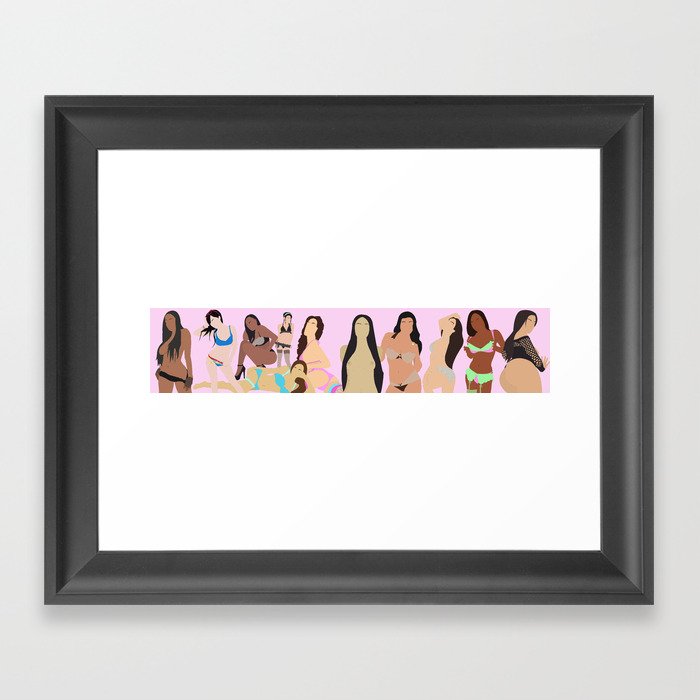 Girls Girls Girls Framed Art Print