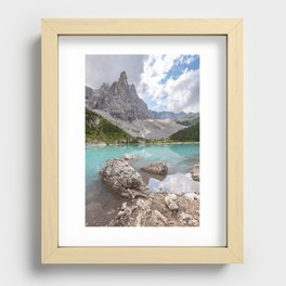 Sorapis lake - Italy Recessed Framed Print