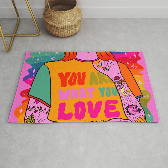 You Are What You Love Rug