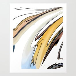 Peaceful Browns Abstract  Art Print