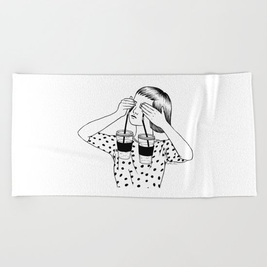 Two Cups Of Tears Beach Towel