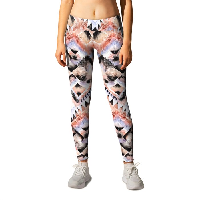 Southwest Floral Leggings by Casey Saccomanno | Society6