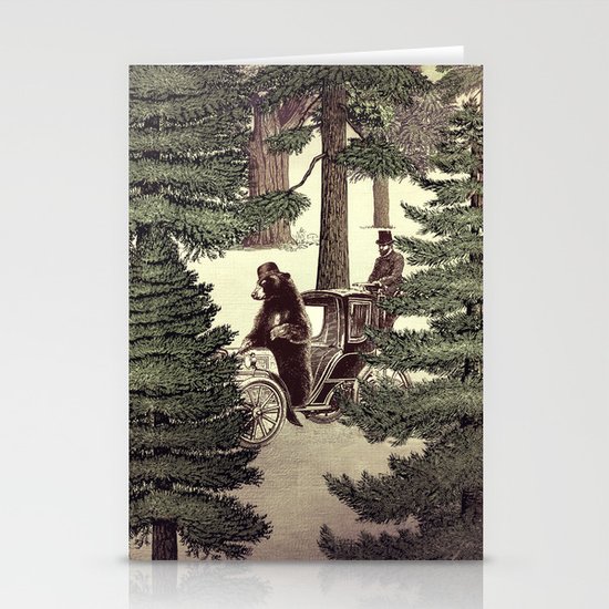 Two Gentlemen in the Forest Stationery Cards