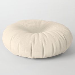 Neutral Beige Solid Color Pairs PPG Alpaca Wool Cream PPG14-19 / Accent Shade / Hue / All One Colour Floor Pillow