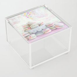 Splatter Macarons Party Acrylic Box