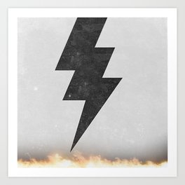 lightning strike -2 Art Print