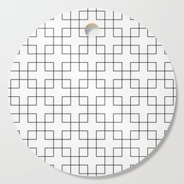 A mosaic in black lines Cutting Board