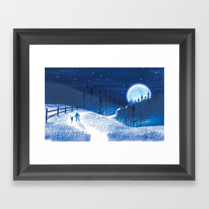 Bluebells Forest Framed Art Print