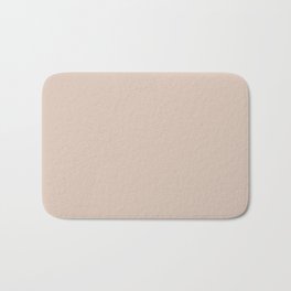 Light Beige Solid Color Pairs Pantone Cream Tan 13-1108 TCX Shades of Brown Hues Bath Mat