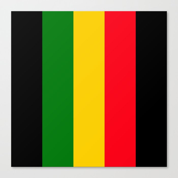 rastafari colors canvas print by fineearthprints society6