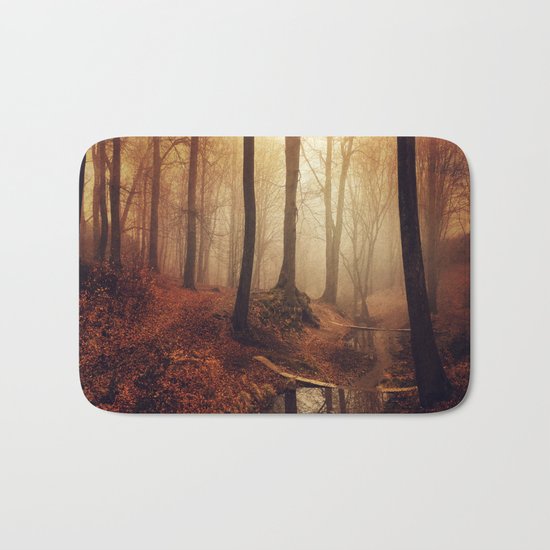 Forest Creek At Sunrise Bath Mat