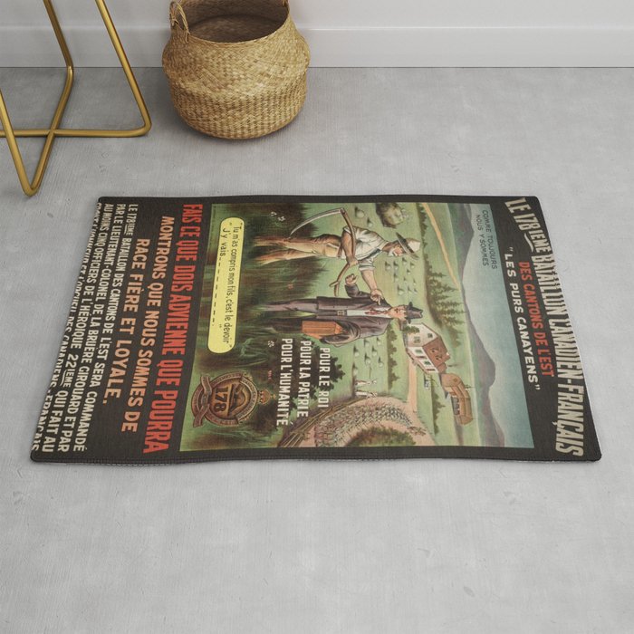 Vintage poster - WWI Canadian Recruiting Rug