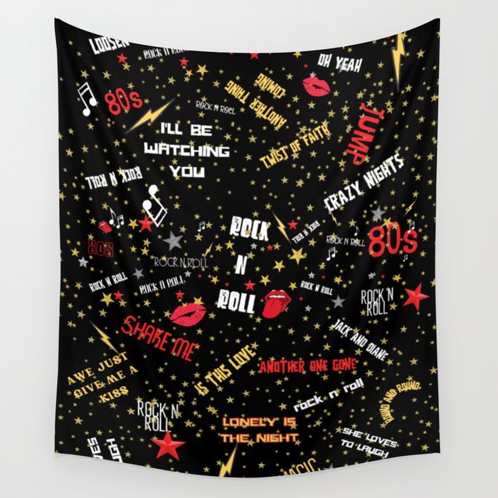 Rock n roll on sale tapestry