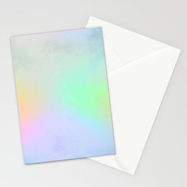 Rainbow watercolor background Stationery Card