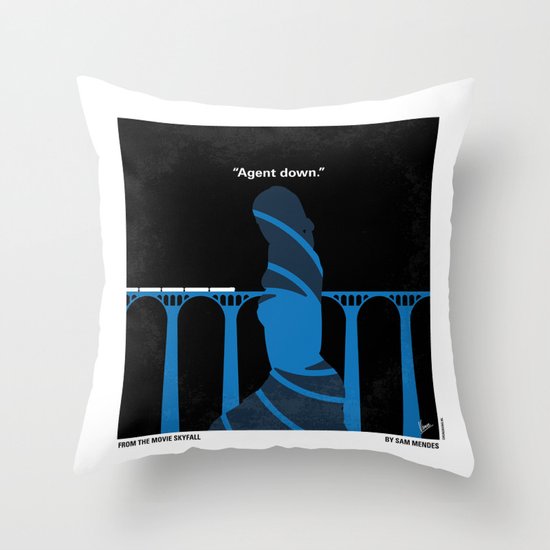No277-007-2 My Skyfall minimal movie poster Throw Pillow