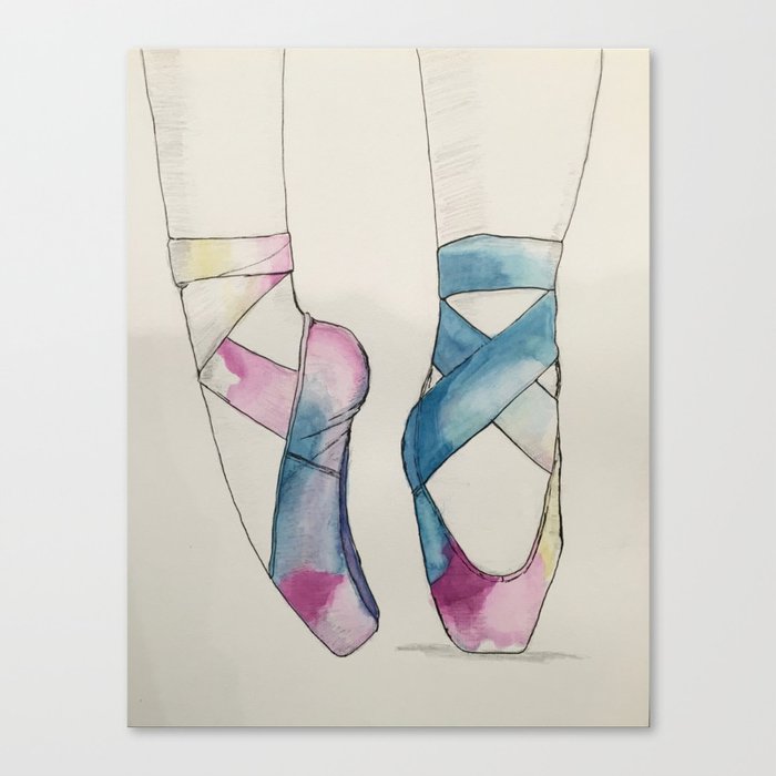 Ballet shoes Canvas Print