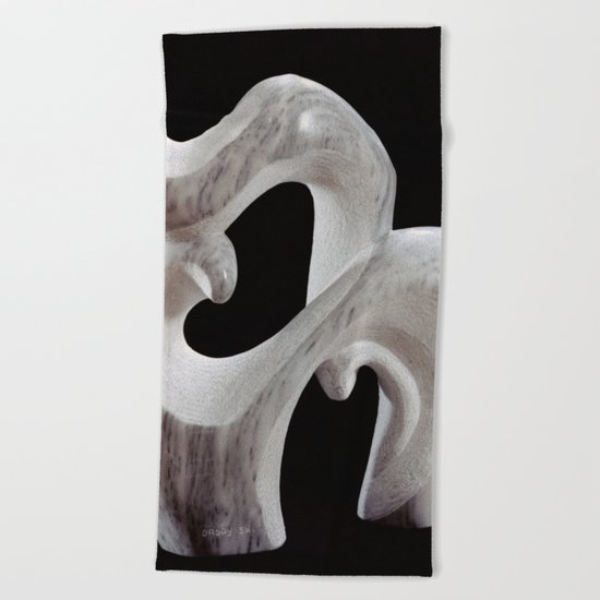 Animal and it's Cub by Shimon Drory Beach Towel