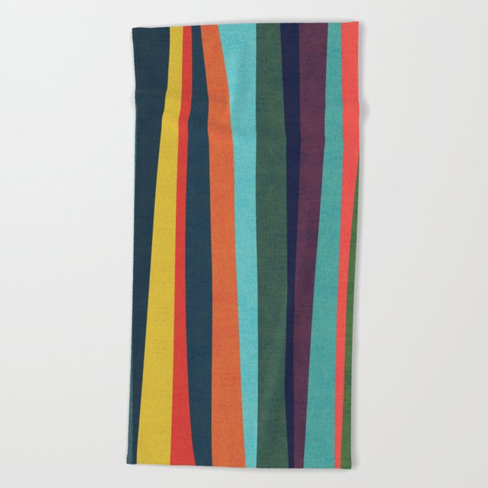 Midcentury zebra Beach Towel by Society6