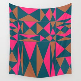 Abstraction_GEOMETRIC_TRIANGLE_MERRY_POP_ART_PATTERN_1130A Wall Tapestry