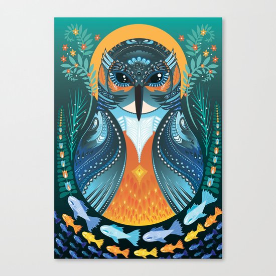 The Nesting Fisher King Canvas Print
