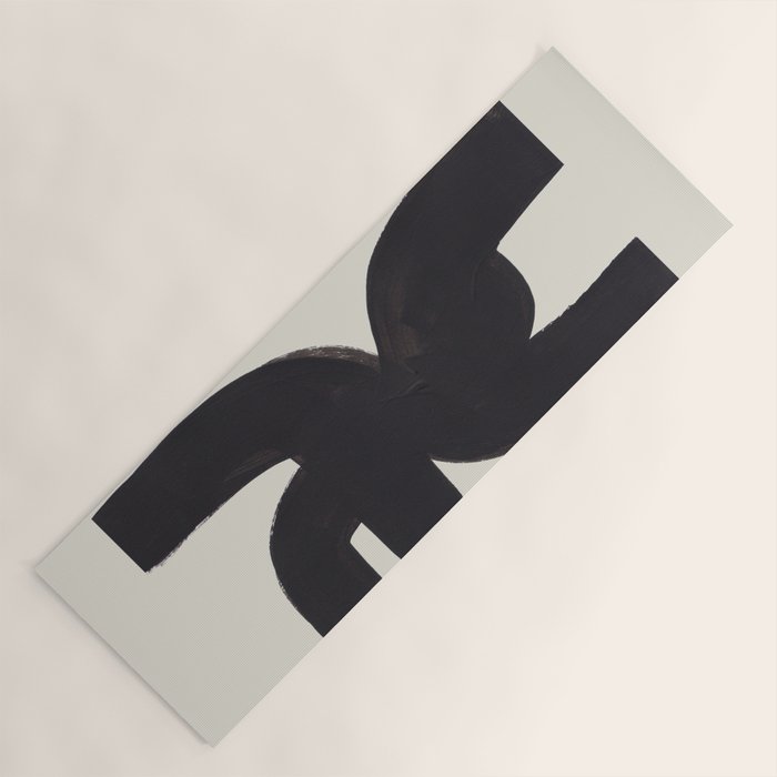 Black White Minimalist Abstract Shapes Patterns Black Ink