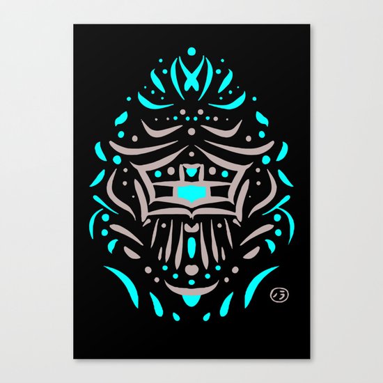 Temple of faces Canvas Print