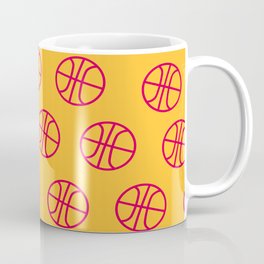 Basketball in orange graphic design Coffee Mug