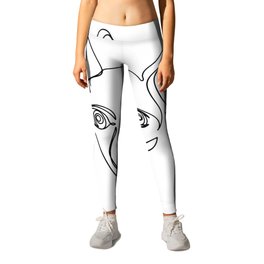  Vector Continuous One Single Line Drawing  Leggings