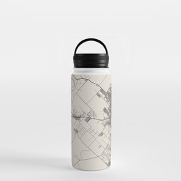 Mar del Plata - Argentina, Black&White Map Water Bottle