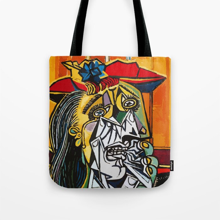 Picasso - Crying Woman 1937 Artwork Shirt, Reproduction Tote Bag