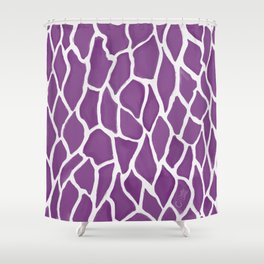 Bark Texture Purple Shower Curtain