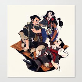 Korra and co. Canvas Print
