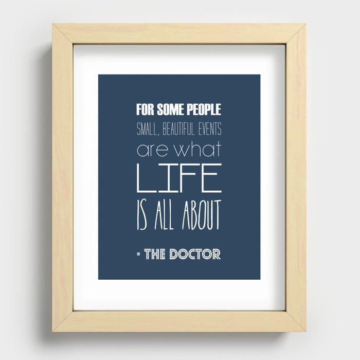 Doctor Who Recessed Framed Print