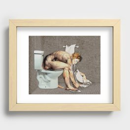 Newton Cutting Nails Recessed Framed Print