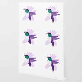 Purple Hummingbird Shimmer Cheeks Wallpaper