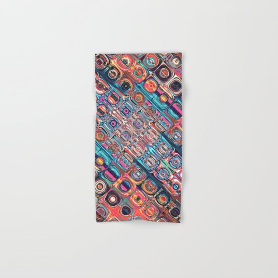 Colorful Circular Pattern Hand & Bath Towel