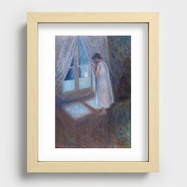 Edvard Munch - The Girl by the Window (1893) Recessed Framed Print